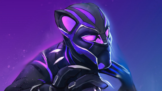 Masked man purple outfit starry free wallpaper for desktop - medium preview image