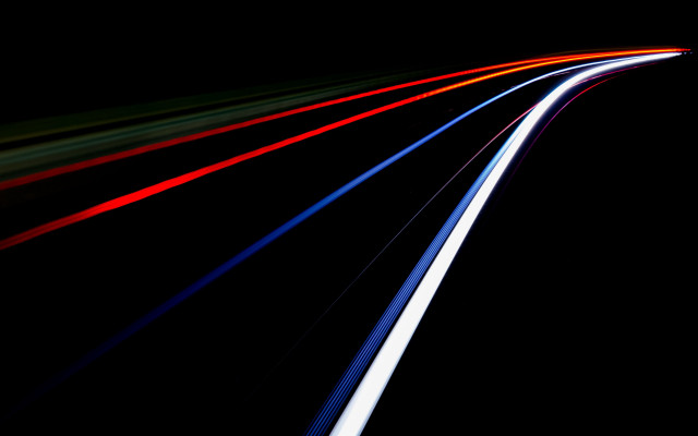 Car light trails long exposure free wallpaper for desktop - medium preview image