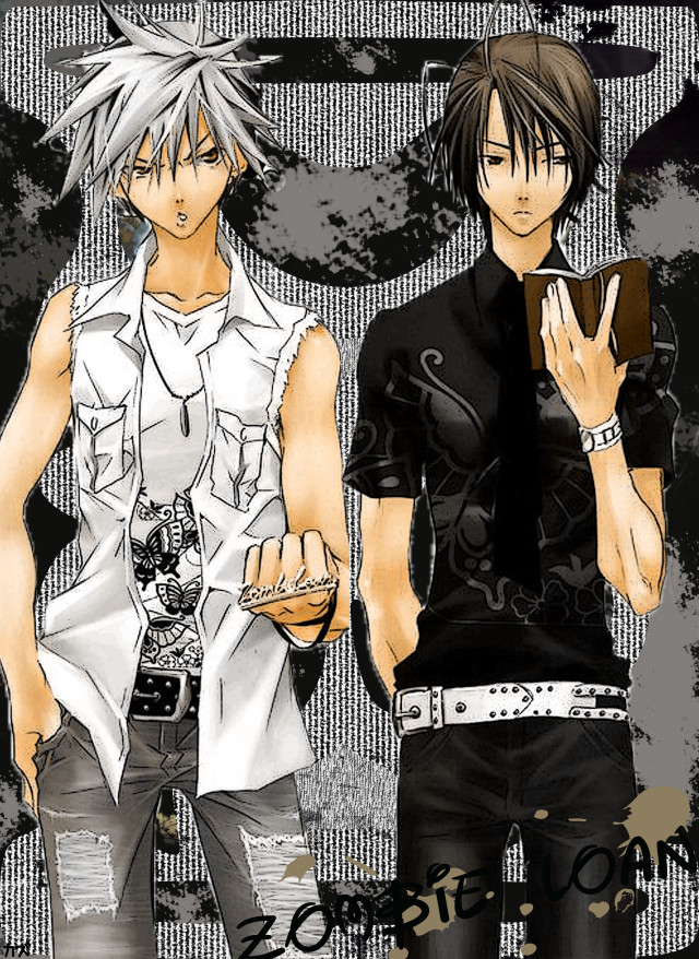 Anime couple characters standing hands free wallpaper for mobile - medium preview image