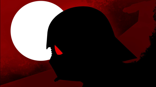 Red eyes silhouette moon torii free wallpaper for desktop - medium preview image