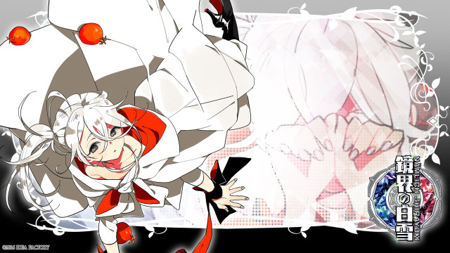 Anime redhat whitehair blackwhite background free wallpaper for desktop - medium preview image