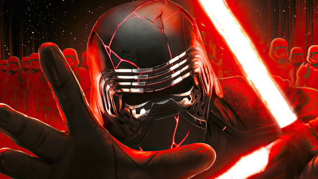 Star wars helmet lightsabers embers free wallpaper for desktop - medium preview image