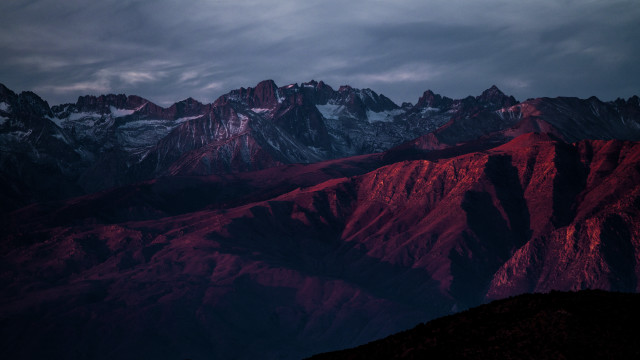 Mountain range dark sky clouds #3 free wallpaper for desktop - medium preview image