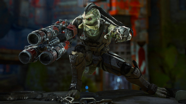 Mass effect character gun graffiti free wallpaper for desktop - medium preview image