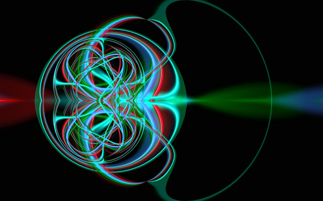 Flower holography mandelbrot lights raytrace free wallpaper for desktop - medium preview image