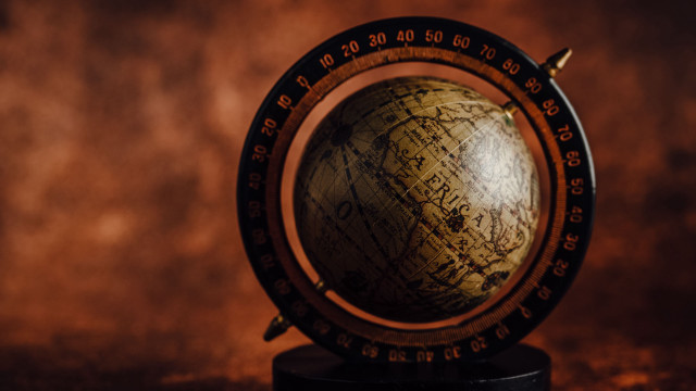 Small globe stand table brown free wallpaper for desktop - medium preview image