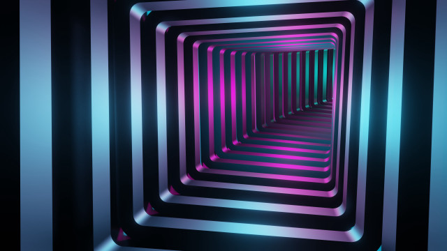 Colorful black blue purple tunnel free wallpaper for desktop - medium preview image