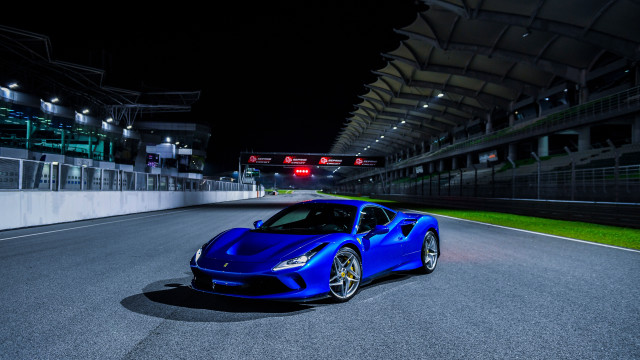 Blue sports car race track #5 free wallpaper for desktop - medium preview image