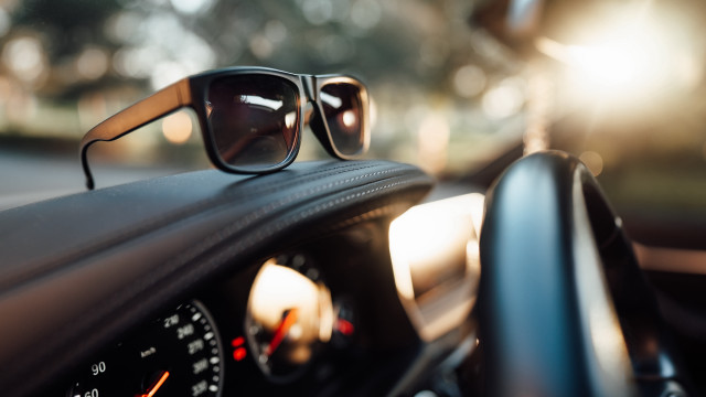Sunglasses dashboard speedometer maximalism bokeh free wallpaper for desktop - medium preview image