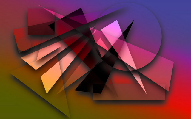 Colorful abstract circular center geometric free wallpaper for desktop - medium preview image