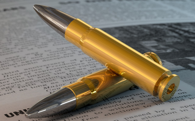 Pen book gold cap black free wallpaper for desktop - medium preview image