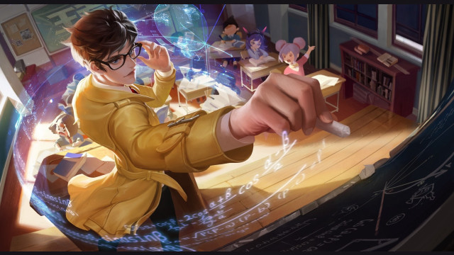 Woman yellow coat remote play free wallpaper for desktop - medium preview image