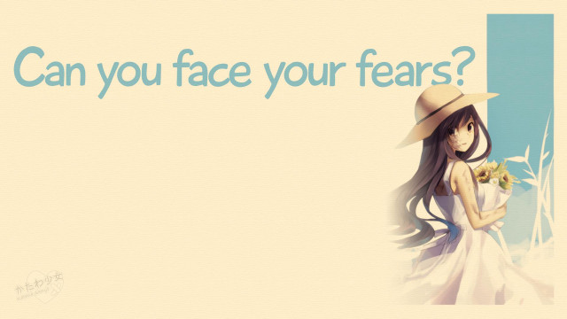 Girl hat flower sign face free wallpaper for desktop - medium preview image