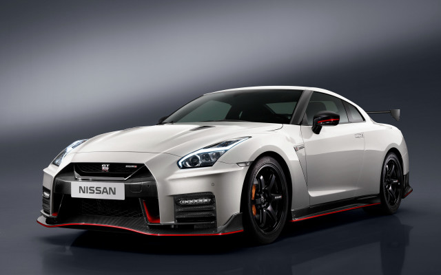 White nissan sportscar red stripe free wallpaper for desktop - medium preview image
