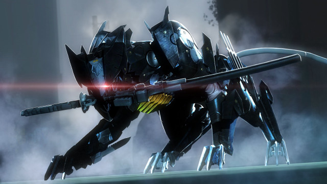 Robot sword mecha light glowing free wallpaper for desktop - medium preview image