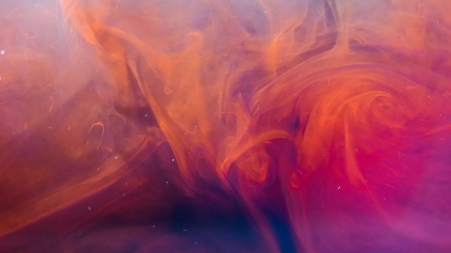 Red orange nebula fire moon free wallpaper for desktop - medium preview image