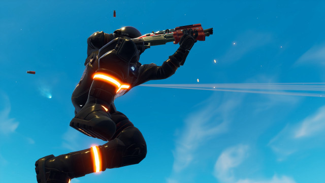 Futuristic man gun jet background free wallpaper for desktop - medium preview image