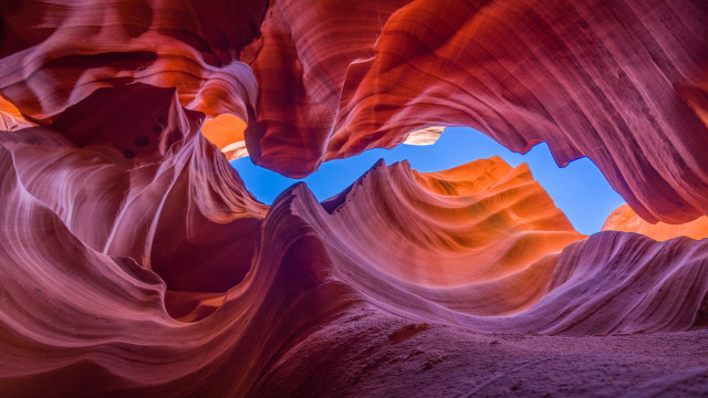 Canyon blue sky rock formation #2 free wallpaper for desktop - medium preview image