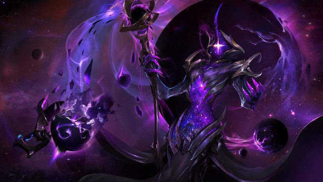 Woman sword space stars planets free wallpaper for desktop - medium preview image