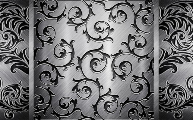 Metal background decorative design floral free wallpaper for desktop - medium preview image