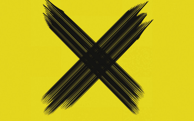 Black cross yellow background gradient free wallpaper for desktop - medium preview image