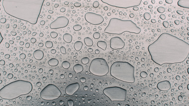 Water droplets glass black white free wallpaper for desktop - medium preview image