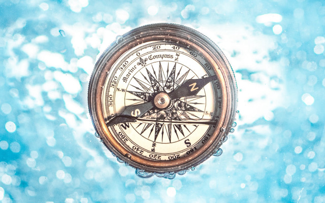 Compass water bubbles clock tower free wallpaper for desktop - medium preview image