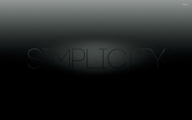 Simplicity cursive black white conceptual free wallpaper for desktop - medium preview image