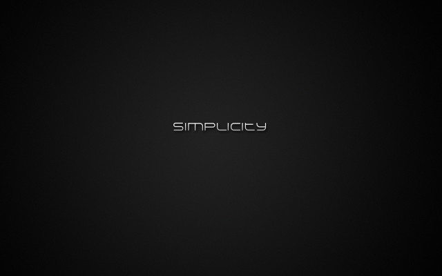 Black background simplicity silver letters #2 free wallpaper for desktop - medium preview image