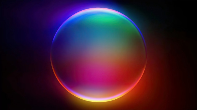 Colorful orb light black red free wallpaper for desktop - medium preview image