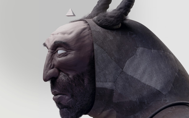Horned man mask cedric seaut free wallpaper for desktop - medium preview image