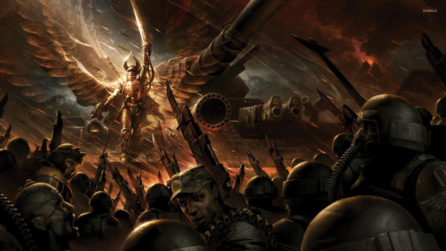 Warhammer huge bird painting artwork free wallpaper for desktop - medium preview image
