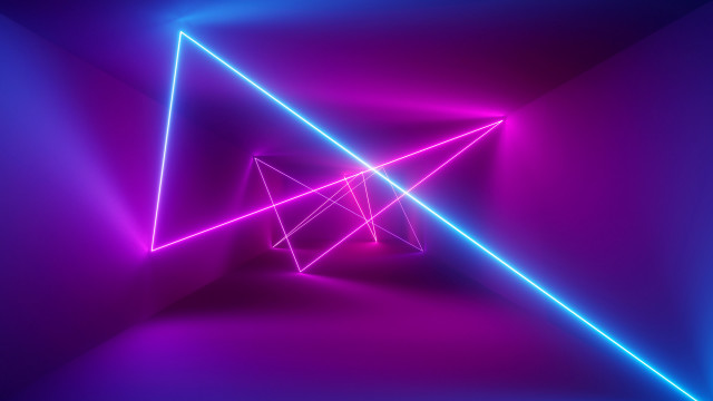 Purple blue abstract triangle lines free wallpaper for desktop - medium preview image