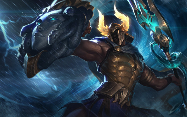 Armor dragon sword rain lightning free wallpaper for desktop - medium preview image