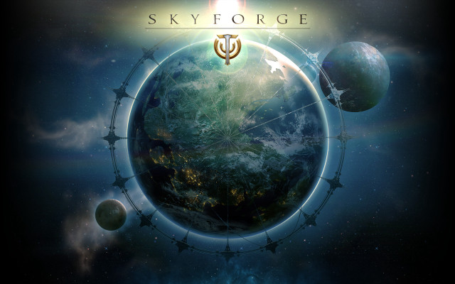 Space station sky force logo free wallpaper for desktop - medium preview image