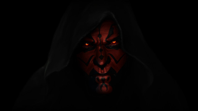 Man darkred mask redeyes hood free wallpaper for desktop - medium preview image