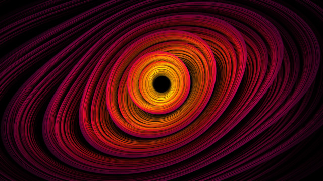 Black hole red yellow swirl free wallpaper for desktop - medium preview image
