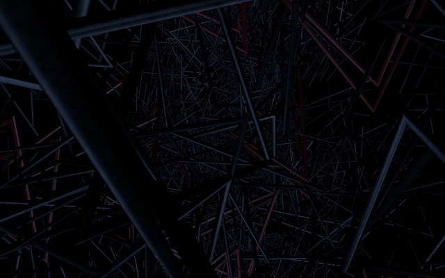 Sticks clock generative shiota raytraced free wallpaper for desktop - medium preview image