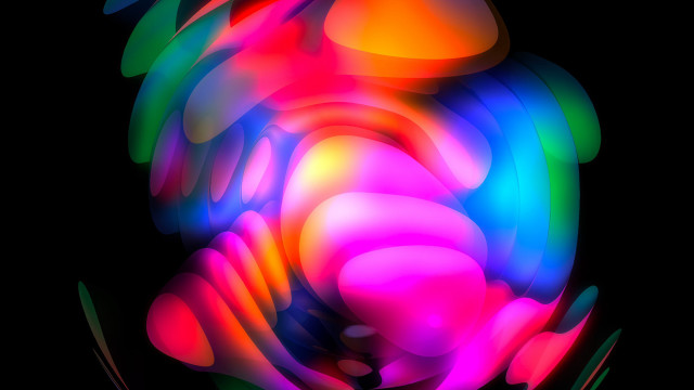 Colorful abstract background black volumetric free wallpaper for desktop - medium preview image