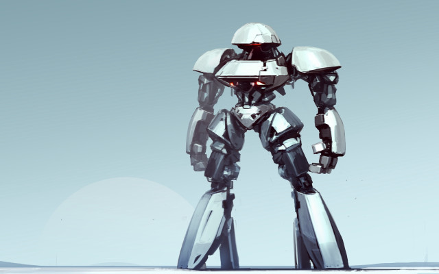 Robot snow constructivism fadeev sword free wallpaper for desktop - medium preview image