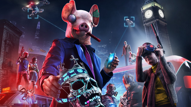 Pig gun man suit mask free wallpaper for desktop - medium preview image