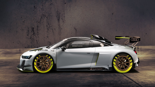 White sports car yellow rims #2 free wallpaper for desktop - medium preview image