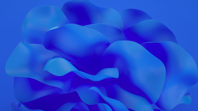 Blue object blue liquid generative free wallpaper for desktop - medium preview image