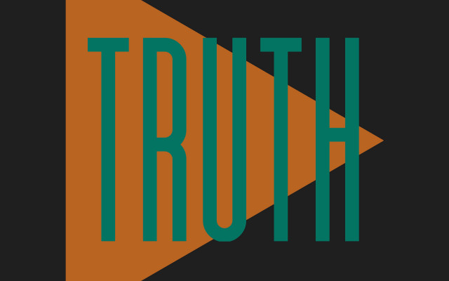 Black orange poster triangle truth free wallpaper for desktop - medium preview image