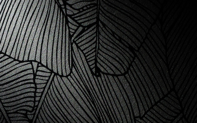 Black white leaf pattern wallpaper free wallpaper for desktop - medium preview image