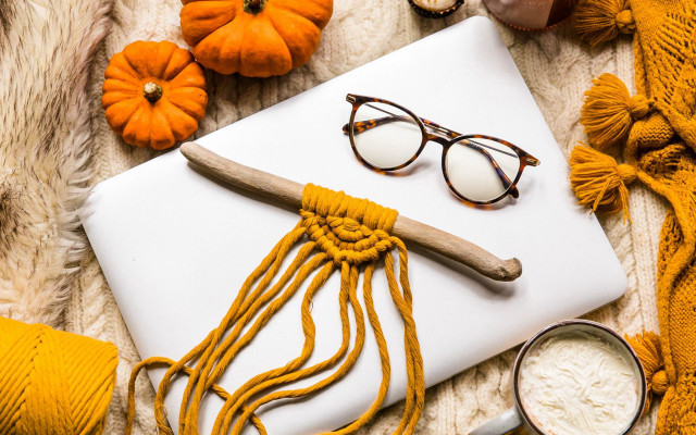 Glasses yarn eyewear flower leaf free wallpaper for desktop - medium preview image