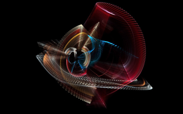 Colorful abstract spiral light shapes free wallpaper for desktop - medium preview image