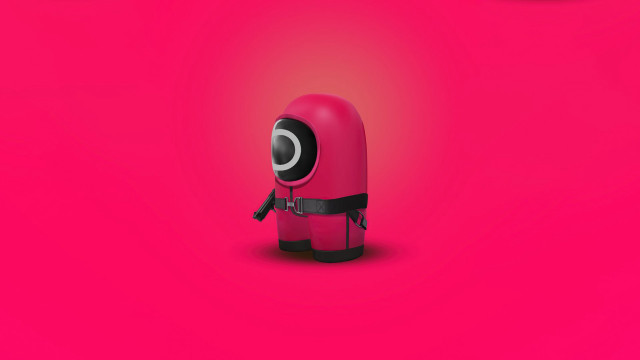 Red black android surreal portrait free wallpaper for desktop - medium preview image