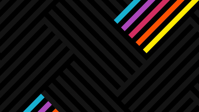 Black background multicolored diagonal stripes free wallpaper for desktop - medium preview image