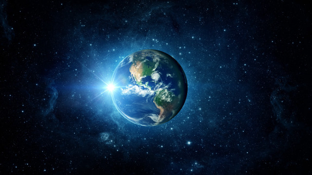 Earth space stars bright light #3 free wallpaper for desktop - medium preview image